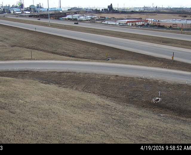 Hwy 216: Anthony Henday Drive and Highway 16 Interchange — NB Ramp, East side of Ramp