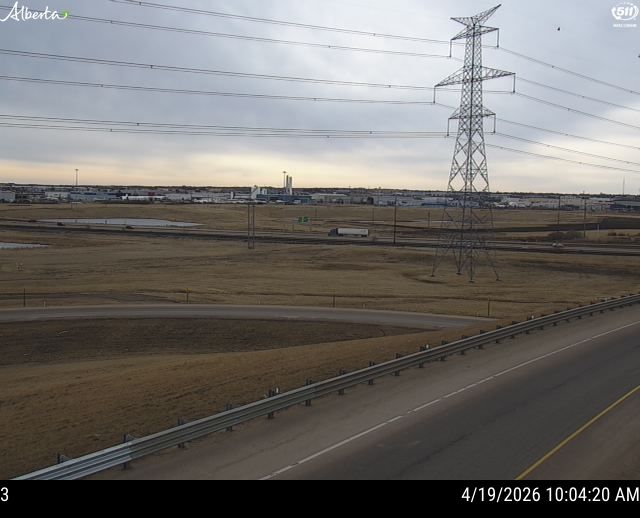 Hwy 216: Anthony Henday Drive and Highway 16 Interchange — NB Ramp, East side of Ramp