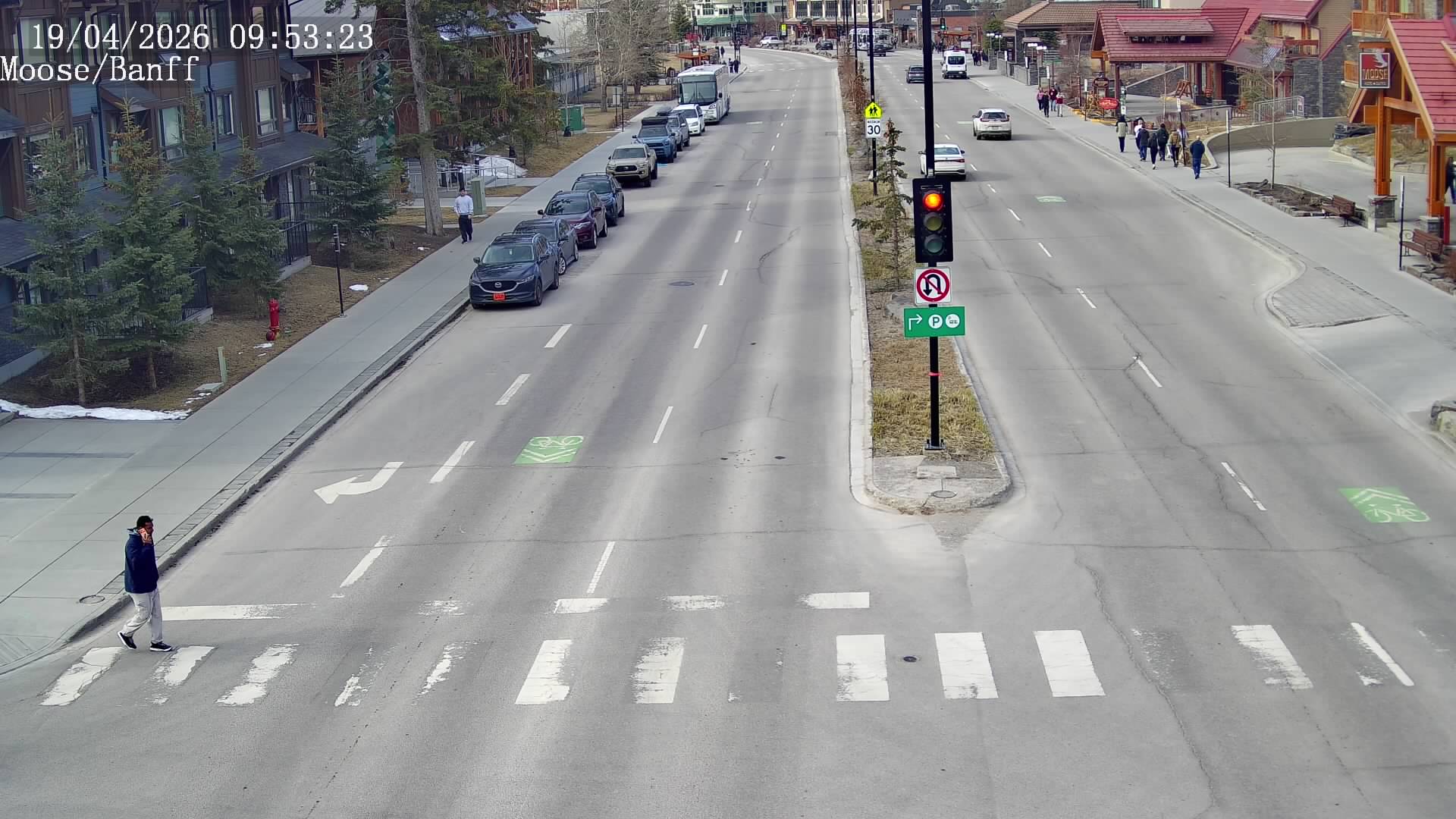 Banff Ave at Moose St — Road