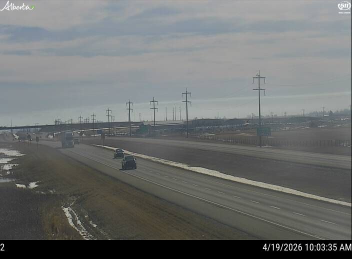 Hwy 1: West of Highway 9 near Chestermere — North side of HWY