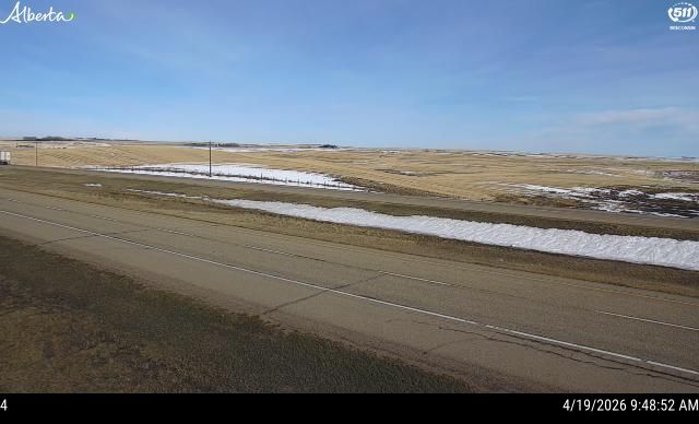 Hwy 1: East of Hwy 842 near Gleichen — South side of HWY