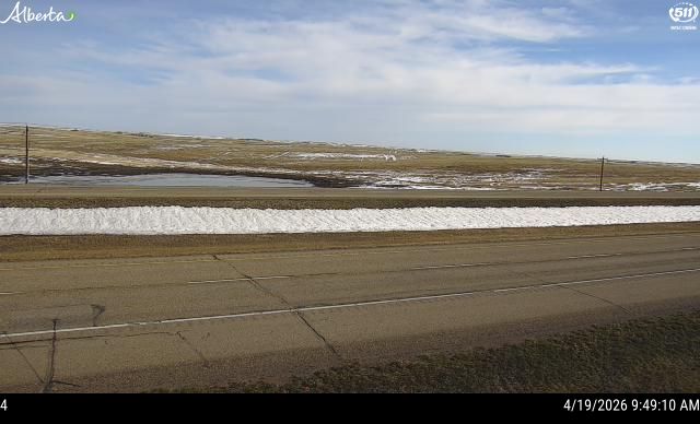 Hwy 1: East of Hwy 842 near Gleichen — South side of HWY