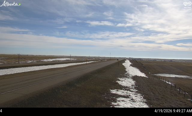 Hwy 1: East of Hwy 842 near Gleichen — South side of HWY