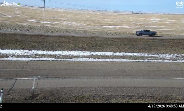 Hwy 1: East of Hwy56 near Bassano — North side of HWY