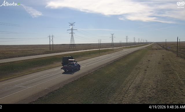 Hwy 1: East of Hwy 876 near Tilley — South side of HWY