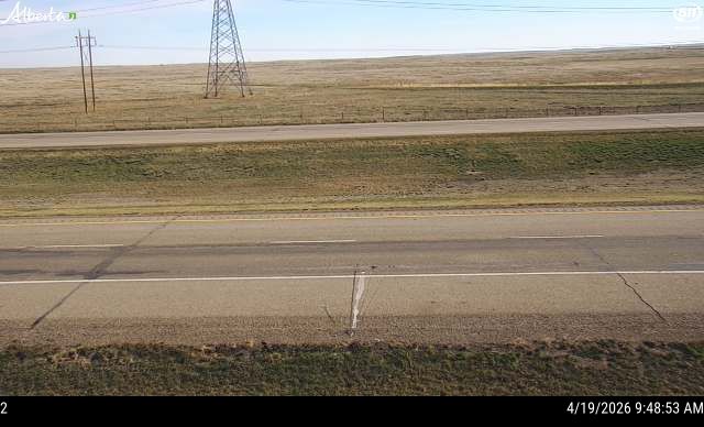 Hwy 1: East of Hwy 876 near Tilley — South side of HWY