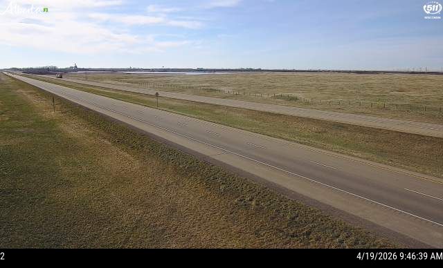 Hwy 1: East of Hwy 36 near Brooks — North side of HWY
