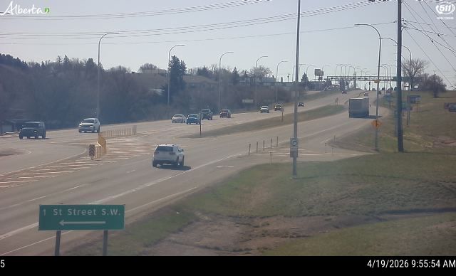 Hwy 1: 160m West of First St. SW in Medicine Hat — South side of HWY