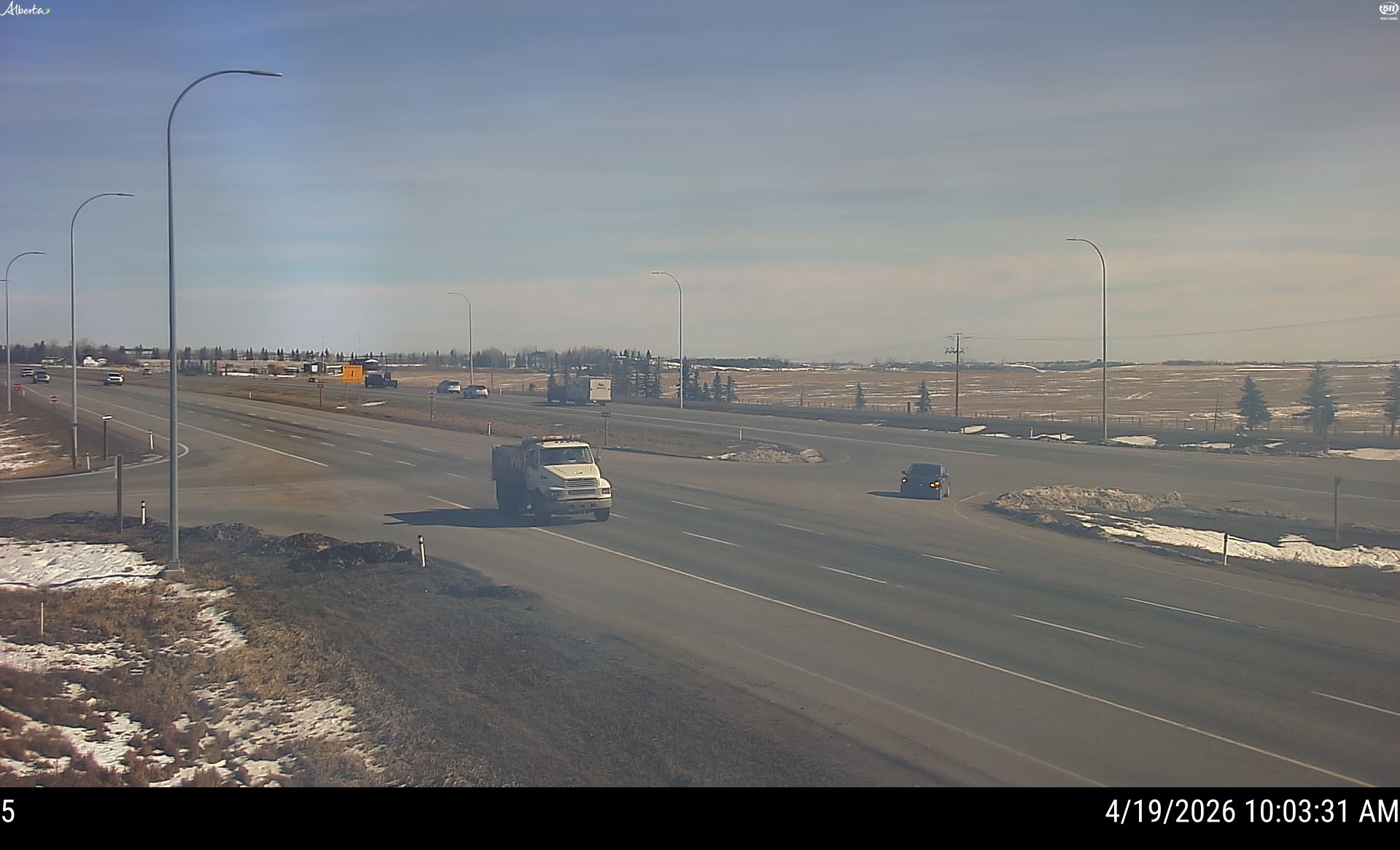 Hwy 2: North of Hwy 7 near Okotoks — West side of HWY