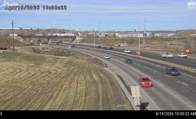 Hwy 2: Deerfoot Trail at Calf Robe & Ogden Bridges — East side of HWY