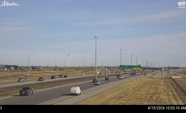 Hwy 2: North of Balzac Overpass south of Airdrie — East side of HWY