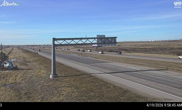Hwy 2: North of Balzac Overpass south of Airdrie — East side of HWY