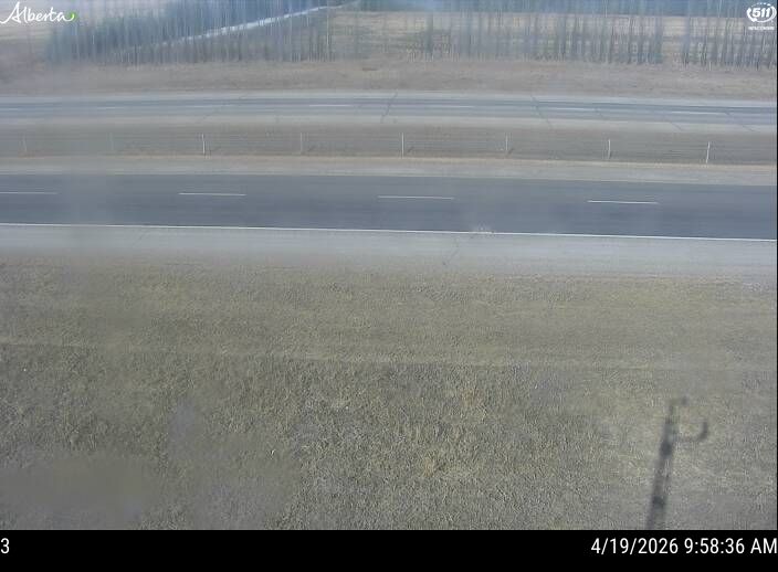 Hwy 2: South of Hwy 587 near Bowden — East side of HWY