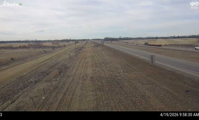 Hwy 2: South of Hwy 13 near Wetaskiwin — East side of HWY