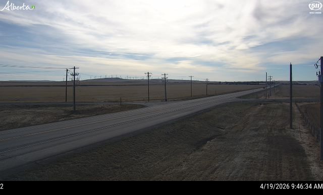 Hwy 3 at Cowley — South side of HWY