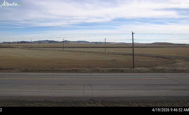 Hwy 3 at Cowley — South side of HWY