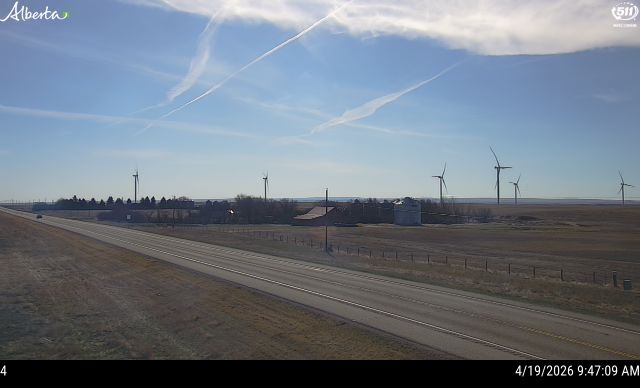 Hwy 3: 1.4km West of Whitla Road — North side of HWY