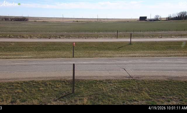 Hwy 4: North of Township Road 64 near Stirling