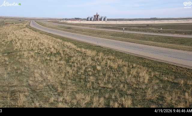 Hwy 4: North of Township Road 64 near Stirling