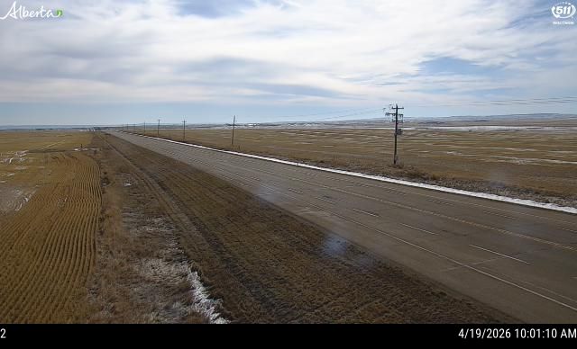 Hwy 9: 10km west of Drumheller — North side of HWY
