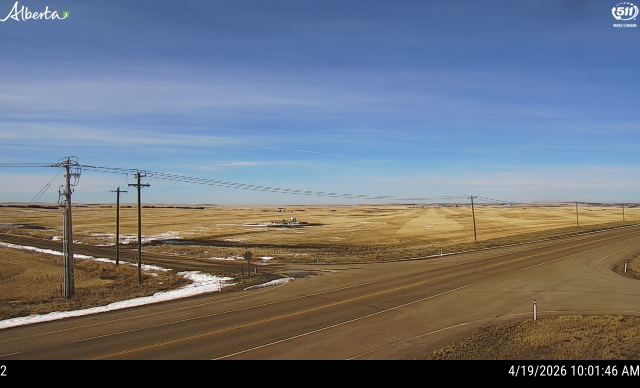 Hwy 9: 10km west of Drumheller — North side of HWY