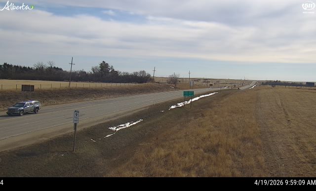 Hwy 9: near Morrin — South side of HWY