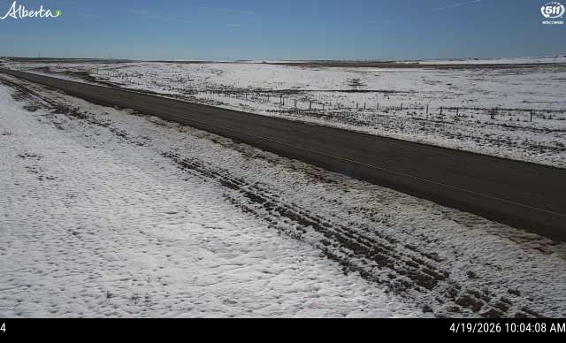 Hwy 9: at Field Access near Sibbald — WB, North side of HWY