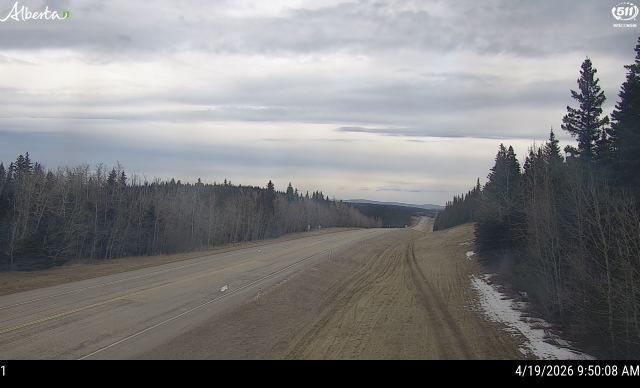 Hwy 16: East of the Jasper Park Gate — South side of HWY