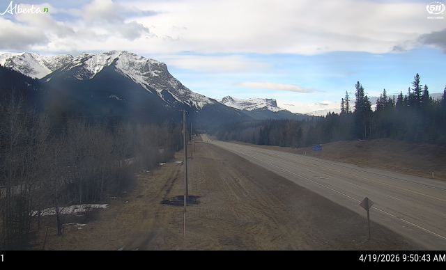 Hwy 16: East of the Jasper Park Gate — South side of HWY