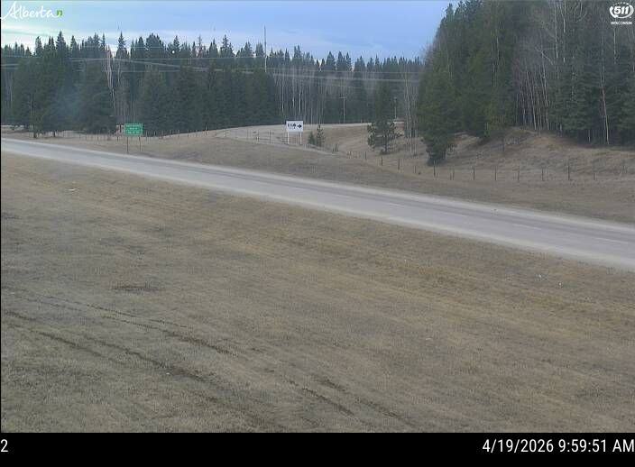 Hwy 16: West of Hwy 47 near Edson — Median of HWY