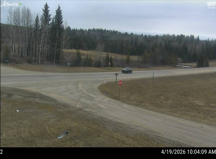 Hwy 16: West of Hwy 47 near Edson — Median of HWY