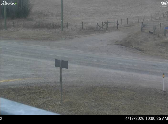 Hwy 16: West of Hwy 47 near Edson — Median of HWY