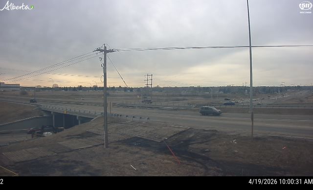 Hwy 16 at Rge Rd 231 / Clover Bar Rd — North side of HWY