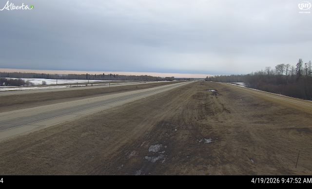 Hwy 43: East of Range Road 265 near DeBolt — North side of HWY