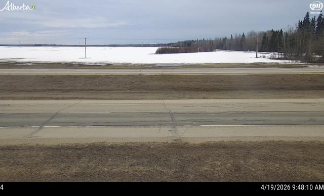 Hwy 43: East of Range Road 265 near DeBolt — North side of HWY