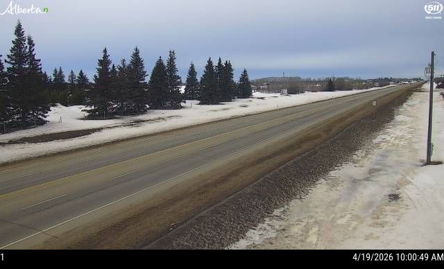 Hwy 2: North of Twp Road 834 near Grimshaw — East side of HWY