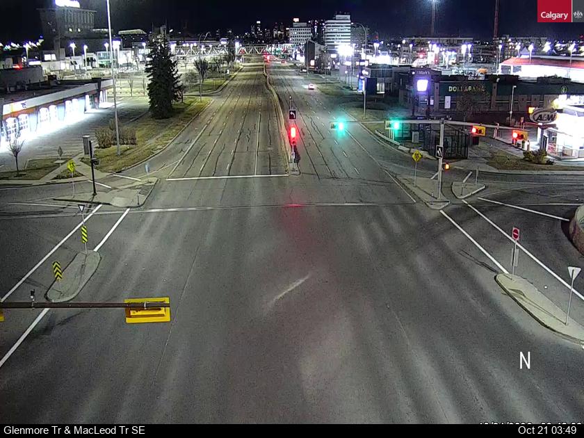 Traffic camera Glenmore Trail / Macleod Trail S (West) (SW) – current ...