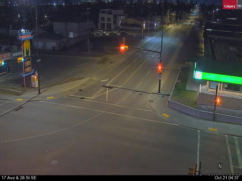 Traffic camera 17 Avenue / Deerfoot Trail SE – current image | LiveTrafik