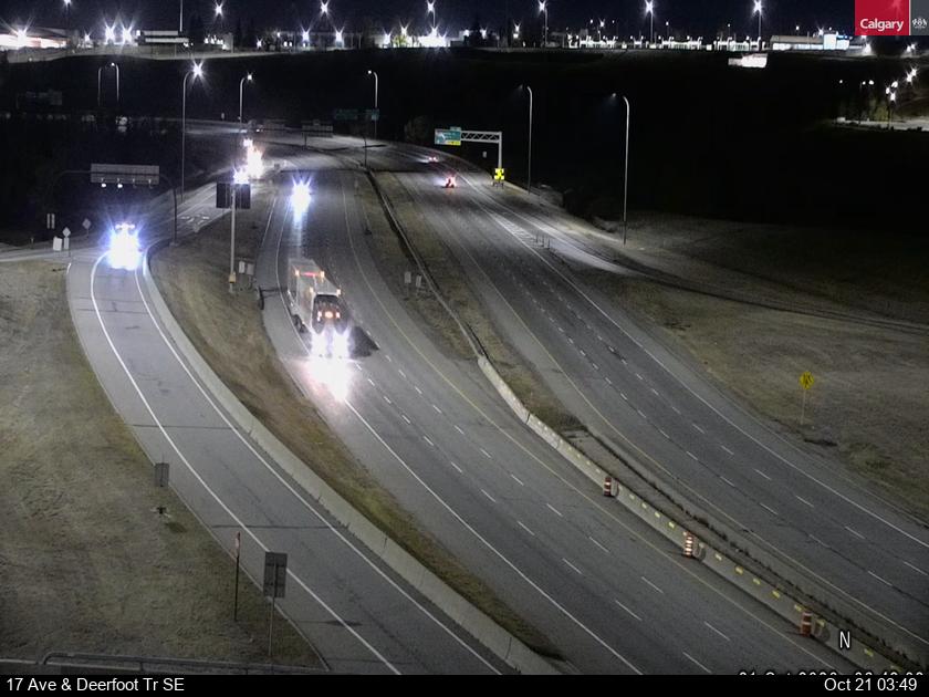 Traffic camera 17 Avenue / Deerfoot Trail SE – current image | LiveTrafik