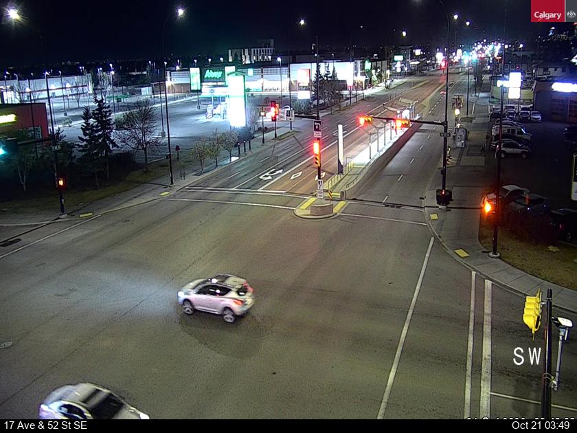 Traffic camera 17 Avenue / Deerfoot Trail SE – current image | LiveTrafik