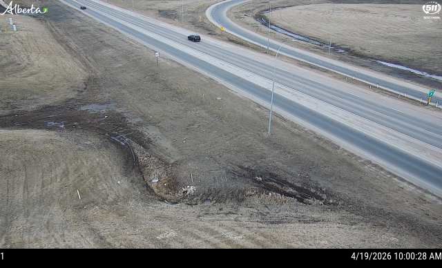 Hwy 216: Anthony Henday Drive and Stony Plain Road West Interchange — SB,  West side of HWY