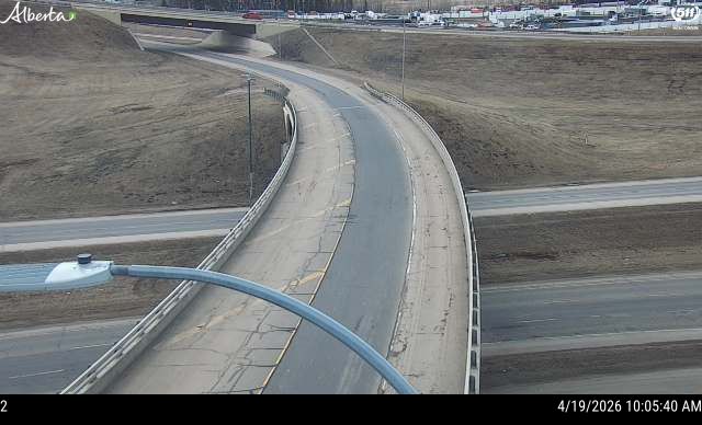 Hwy 216: Anthony Henday Drive and Yellowhead Trail West Interchange — SB Ramp, East side of Ramp