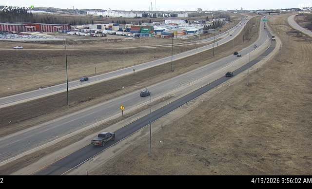 Hwy 216: Anthony Henday Drive and Yellowhead Trail West Interchange — SB Ramp, East side of Ramp
