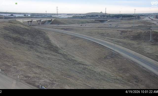 Hwy 216: Anthony Henday Drive and Yellowhead Trail West Interchange — SB Ramp, East side of Ramp