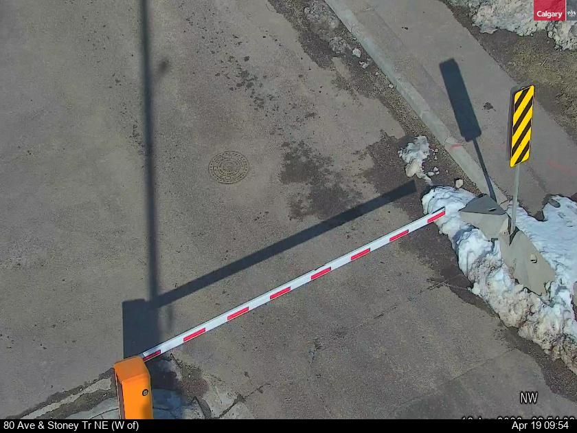 80 Ave and Stoney Trail NE (West) — 8a Avenue and Stoney Trail NE (West)