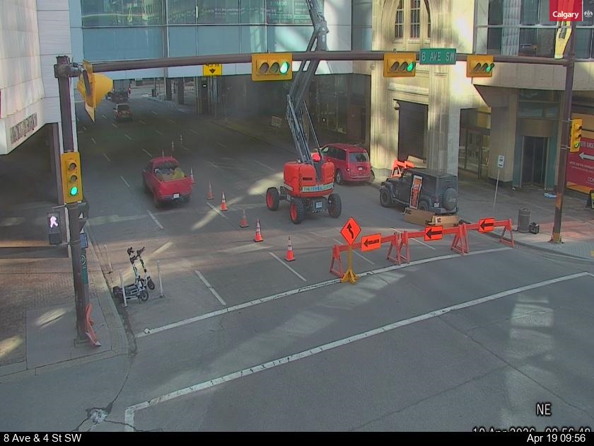 8 Avenue and 4 Street SW — 8 Avenue and 4 Street SW