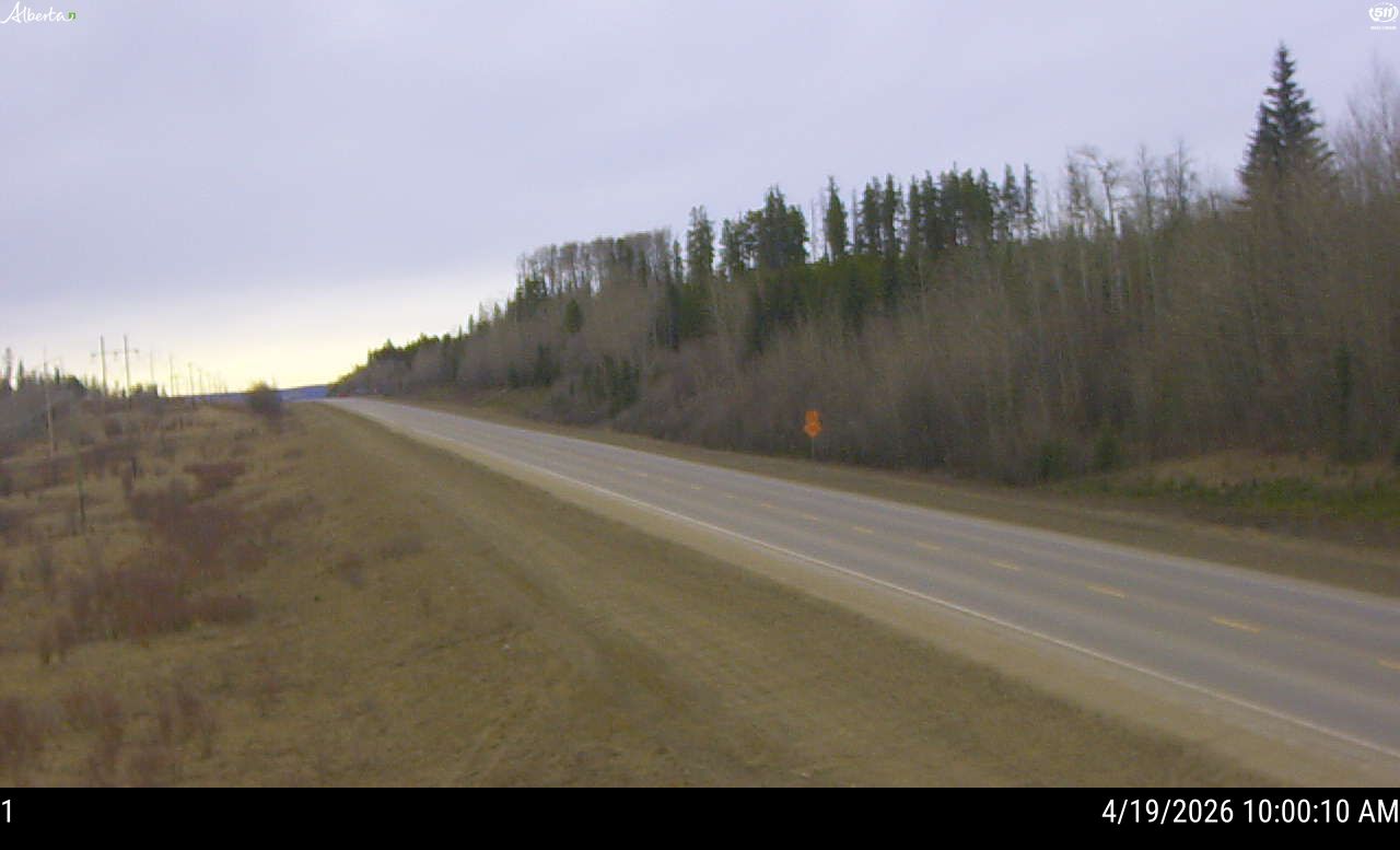 Hwy 40: South of Cutbank River south of Grande Prairie — West side of HWY