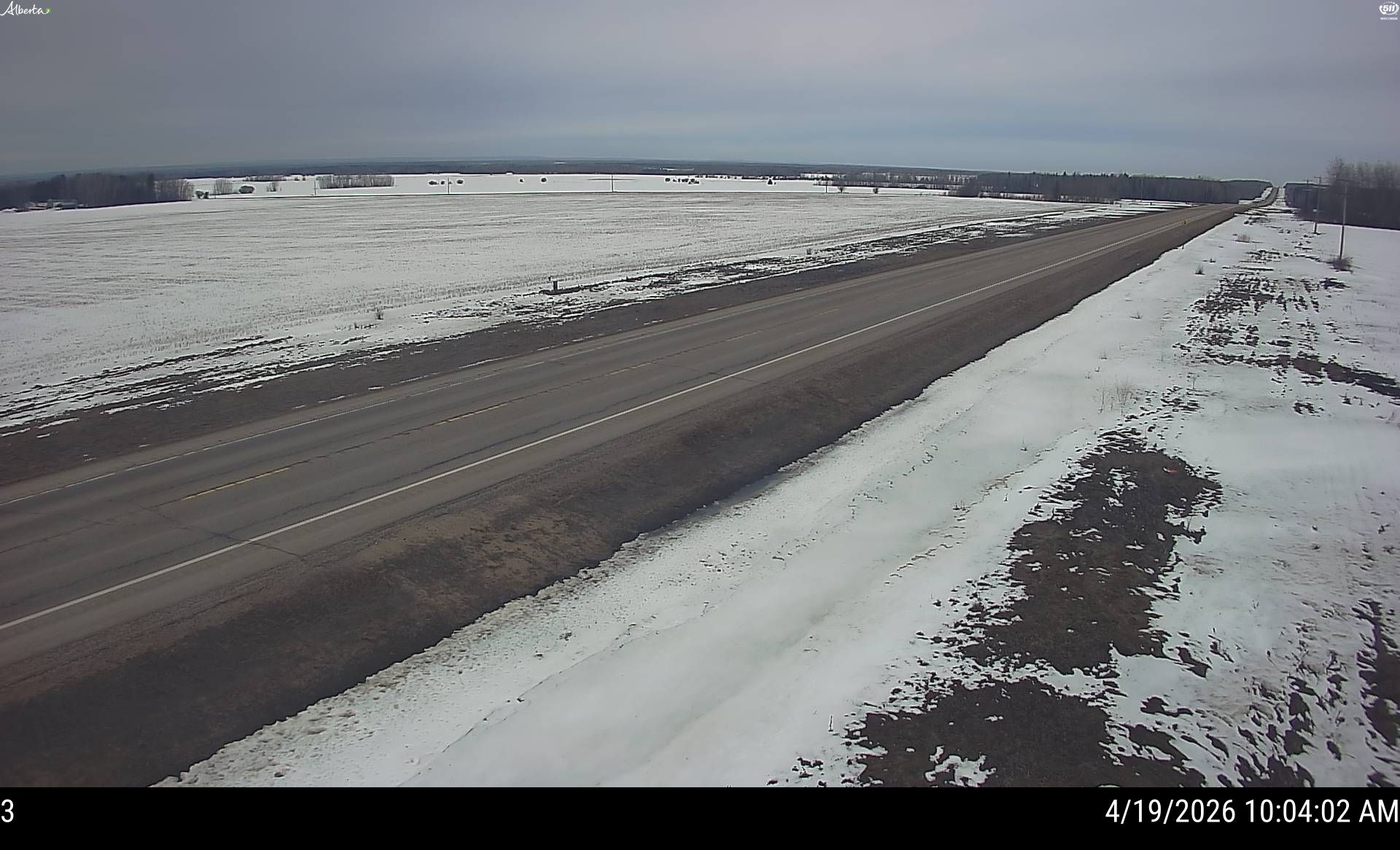 Hwy 44: South of Twp Road 654 near Flatbush — East side of HWY