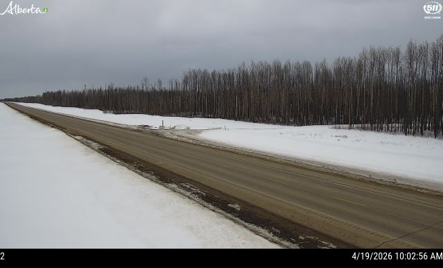Hwy 58: 10 km East of Rainbow Lake — North side of HWY