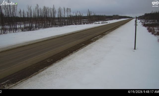 Hwy 58: 10 km East of Rainbow Lake — North side of HWY